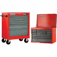 Husky 84 in. W x 24 in. D 9-Drawer Heavy-Duty Mobile Workbench with Stainless Steel Top