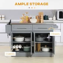 Mobile Stainless Steel Top Kitchen Island with Wheels