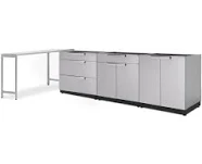 NewAge Products Outdoor Kitchen Stainless Steel 4 Piece Cabinet Set 65083